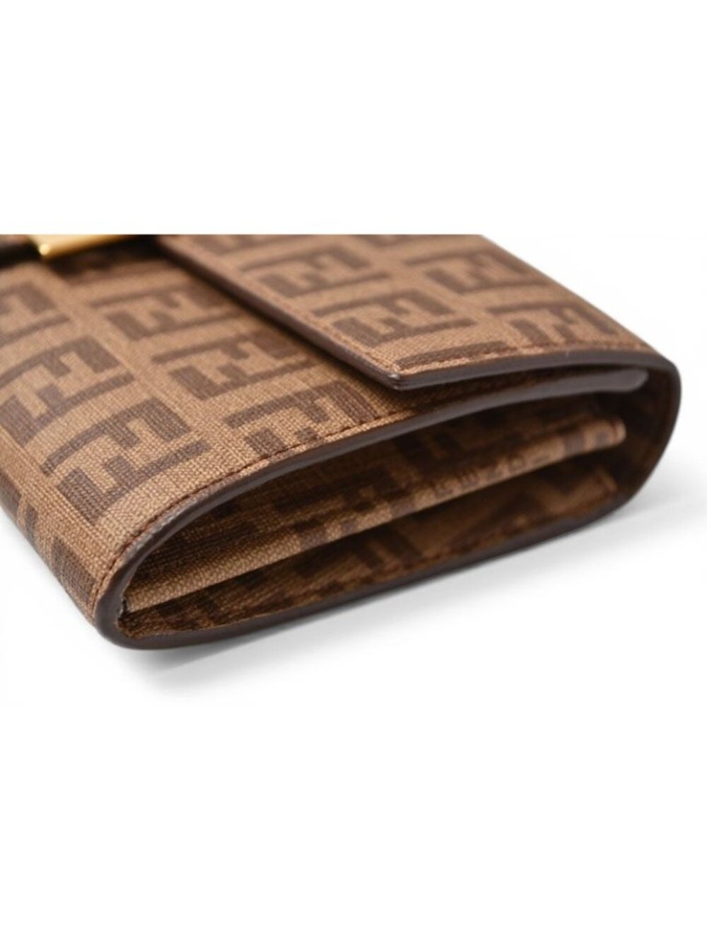 Fendi Wallet Yg1 Zucca Pattern Beige Brown - Picture 4 of 10